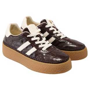 fed复古德训鞋女春季新款女鞋厚底板鞋休闲增高鞋女款S1222-ZC210