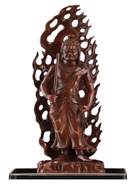 纯铜不动明王佛像家居摆件