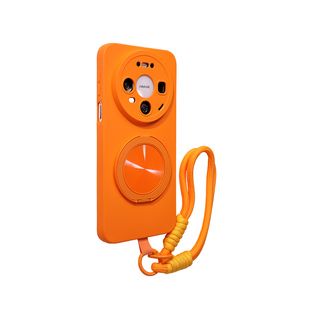 旋转磁吸支架适用华为mate60pro手机壳2026新款女mate70带挂绳mate80promax高级感mt40pro橙色50巨好看的外壳