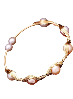 伶达淡水珍珠手镯女ins潮轻奢