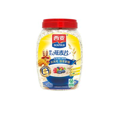 西麦燕麦片罐装不加蔗糖代餐饱腹
