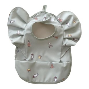 宝宝围兜防水防油防污婴儿饭食兜柔软不易褶皱围兜神器接菜能手