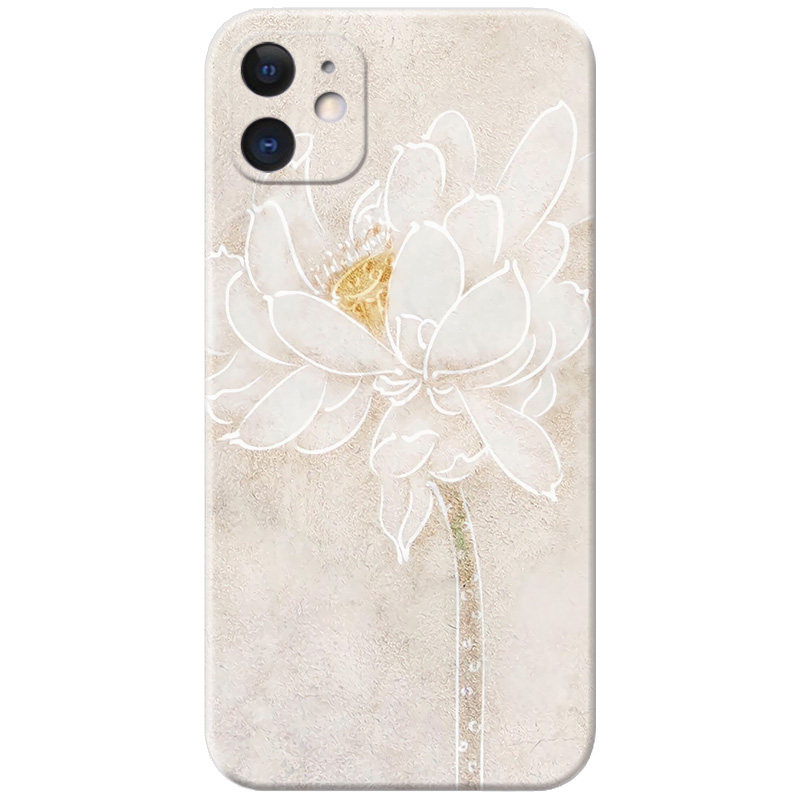 古典荷花苹果iphone手机壳
