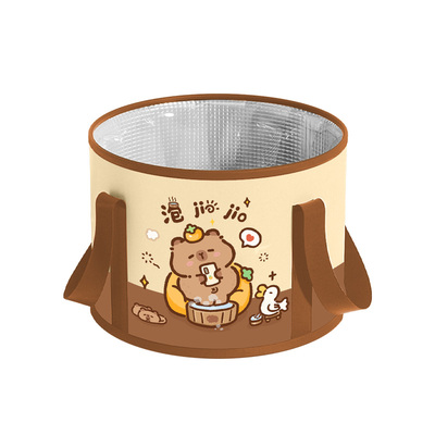 卡皮巴拉新款泡脚桶家专用保温儿童洗脚盆便携折叠加厚女士养生袋