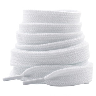 15mm加宽加厚纯棉扁平鞋带米白色适配男女彪马万斯李宁阿迪面包鞋