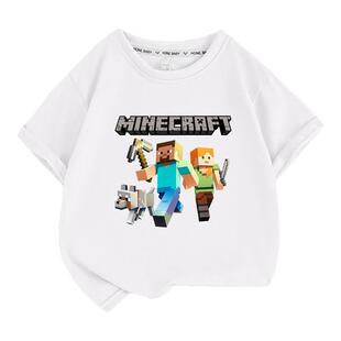 我的世界衣服dream大神儿童短袖t恤夏装男童打底衫上衣潮童装