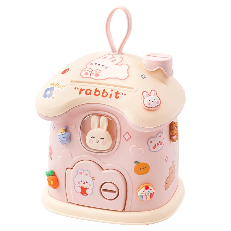 存钱罐2025新款女孩女童兔子礼物只进不出儿童男孩密码储蓄高颜值