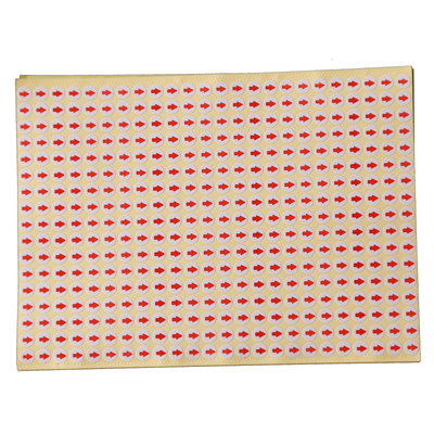 红色指示箭头不干胶标签纸自