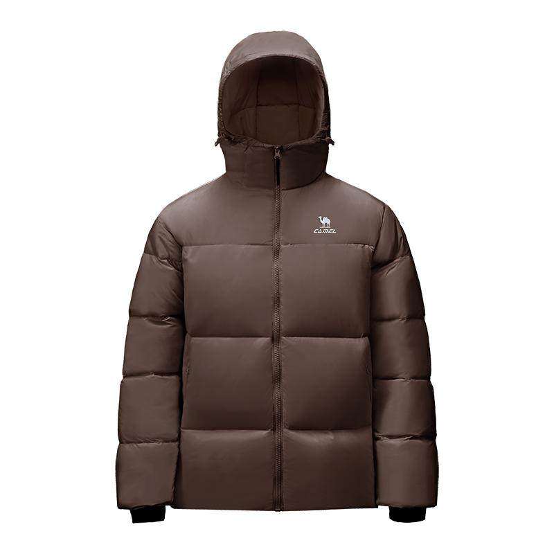 [骆驼火炉]运动羽绒服男冬季90绒户外防风保暖连帽面包服羽绒外套