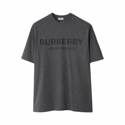 自营Burberry博柏利经典Logo字母印花圆领时尚短袖T恤夏季新款