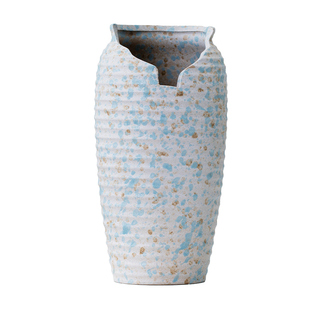 有孔窑变缺口多肉花盆陶瓷切口悬崖老桩多肉植物透气粗陶盆栽景盆