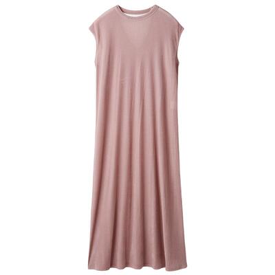 Mila Owen25秋冬新品气质优雅纯色丝绒宽松无袖连衣裙09WCO254023