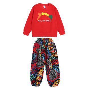 儿童非洲鼓演出服啦啦队团体运动会服装幼儿民族风喜庆舞蹈表演服