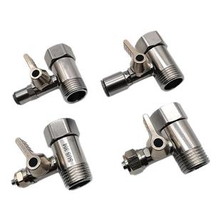 净水器不锈钢进水三通球阀开关水龙头4分转2分3分接头分水阀配件