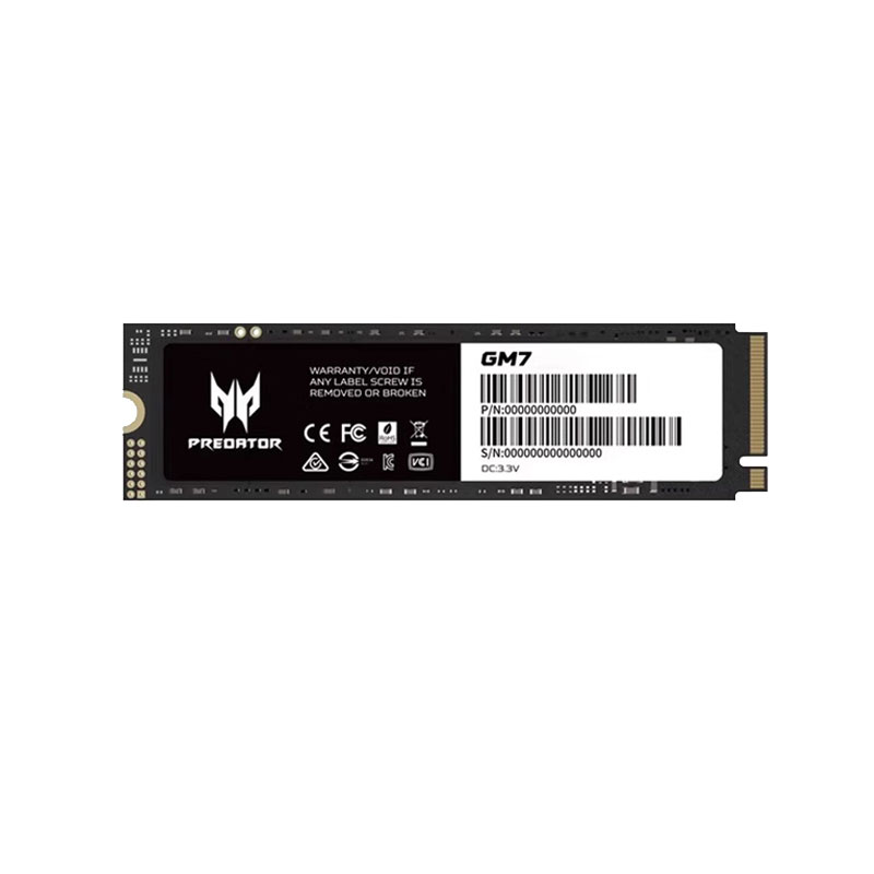 宏碁掠夺者GM7/GM7000 1TB M.2 NVME固态硬盘长江存储PCIESSD2T4T