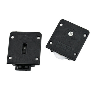 老式衣柜门滑轮趟门轮子推拉移门滚轮黑色塑料橱柜门吊轮滑道配件