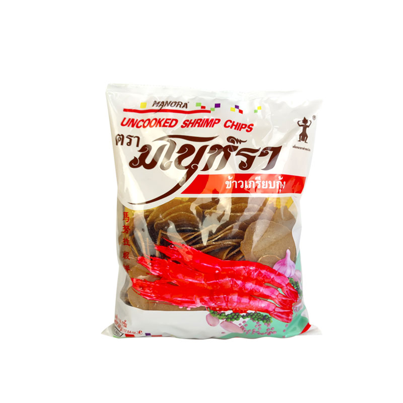 馬努拉宋卡蝦片500g*20包整箱出售泰國進口蝦片商用油炸生蝦片餅