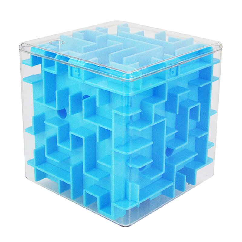 乐尔思3d立体魔方迷宫走珠玩具专注力训练弹珠滚轨道益智小球儿童
