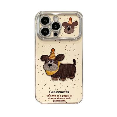 电镀斑点小狗适用OPPO手机壳