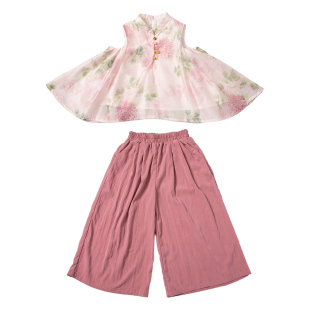 女童国风套装夏季2026新款超好看儿童新中式女宝宝夏装汉服两件套