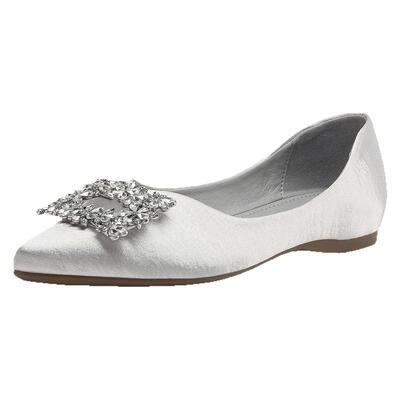 达芙妮中空绝美仙女风尖头单鞋女