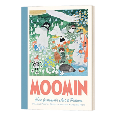 英文原版 姆明 海报集 可撕 硬卡纸 艺术收藏 Moomin Pull-Out Prints: Tove Jansson's Art & Pictures 进口英文版书籍