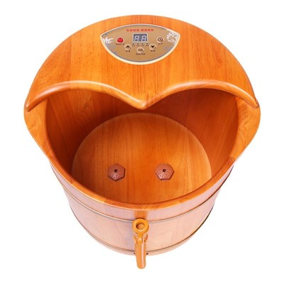 蔚风泡脚木桶加热恒温足底按摩