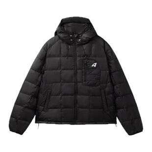 local aliens外星沙龙美式复古方格轻量化90白鸭绒羽绒服保暖外套