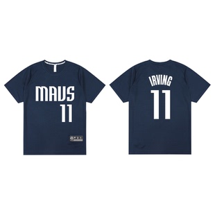 独行侠宣告版欧文东契奇篮球训练投篮服速干短袖 美式夏季运动T恤