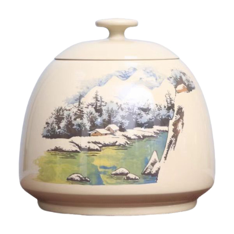 紫陶357g饼撬开1~2饼中号茶叶罐
