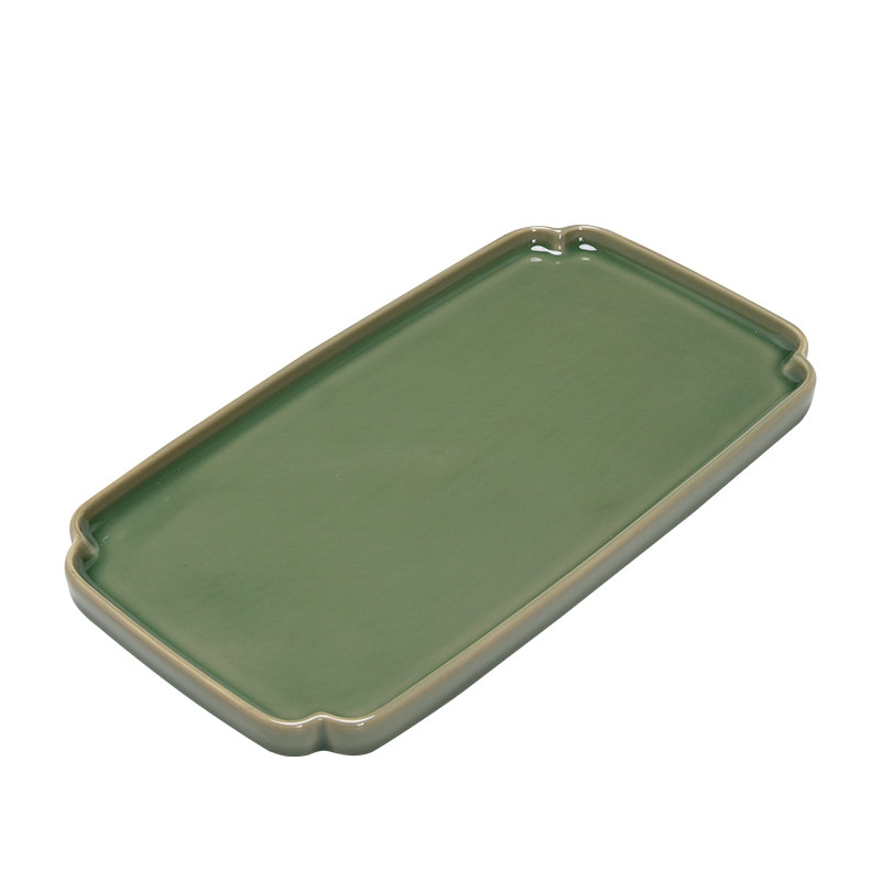 陶瓷干泡茶盘家用茶具托盘