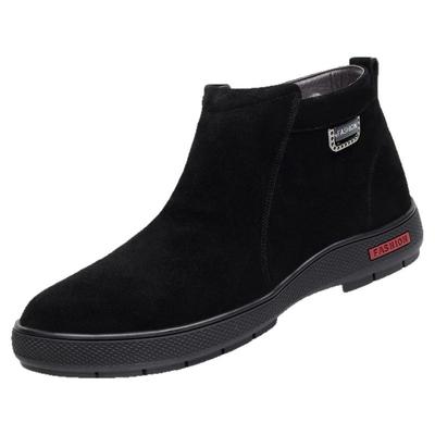 董皮匠冬季真皮羊毛棉鞋