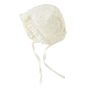 新生婴儿帽子春季薄款女宝宝小月龄可爱护耳帽0到3个月婴幼儿胎帽