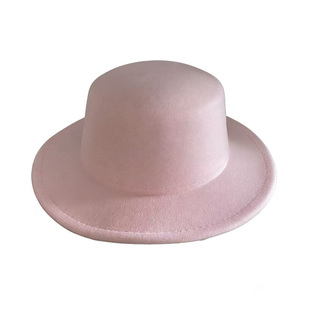 平沿小礼帽新款街舞亮色爵士帽英伦绅士帽子欧美遮阳防晒沙滩帽潮