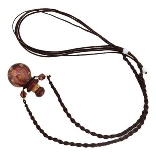 小葫芦金沙女香薰香水瓶项链吊坠沙子毛发容器空瓶琉璃精油瓶项链