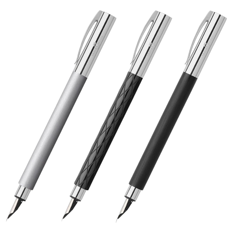 Graf von Faber－Castell/德国辉柏嘉伯爵 雄心系列钢笔金属拉丝树脂磨砂墨水书写工具时尚定制送礼办公礼盒