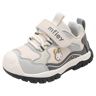 班纳米菲2025新款秋季皮面男童休闲运动鞋防滑软底小童幼童儿童鞋