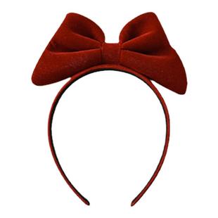 幼悠 在逃公主白雪公主立体蝴蝶结发箍甜美可爱夏季气质复古头箍