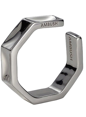 简约凹凸几何高级多边形银色