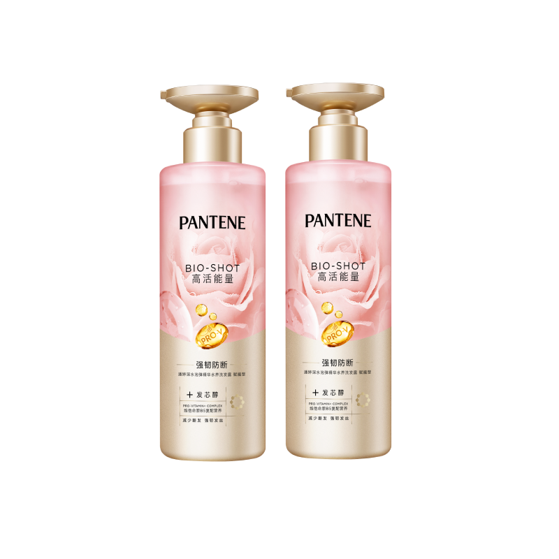 【邓为同款】潘婷深水泡弹洗发水洗头膏女玫瑰嘭嘭瓶防断发正品