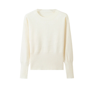 2026春秋新款针织衫女装圆领打底衫女内搭可外穿洋气毛衣女款爆款