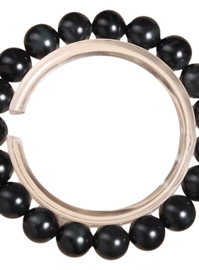 新疆和田玉籽料圆珠单圈手串