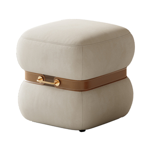 客厅沙发凳子轻奢高级感大师设计家用茶几矮凳梳妆凳门口换鞋坐墩