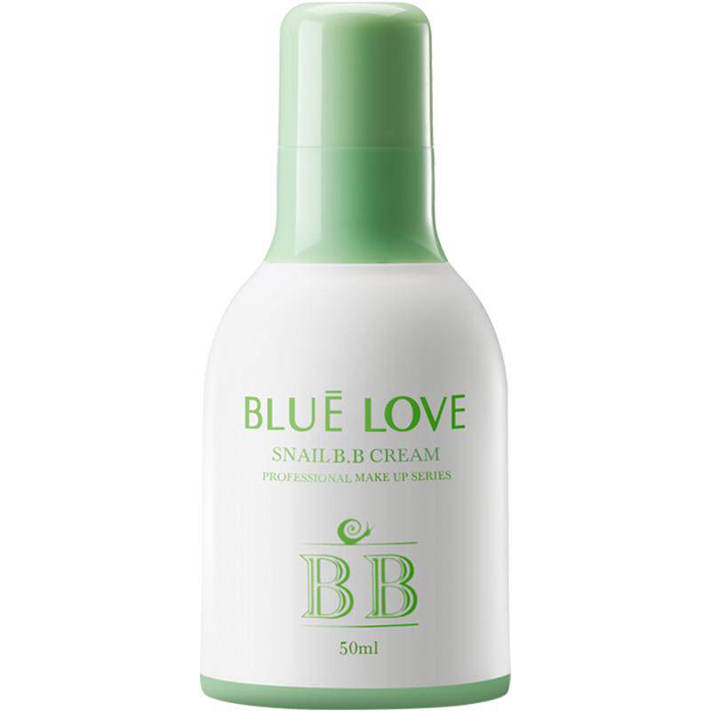 蓝色之恋蜗牛bb霜隔离遮瑕保湿粉底液持久不易脱妆50ml