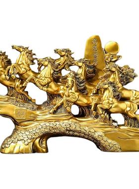 万里雄风招财马摆件装饰