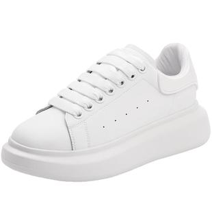 百丽厚底小白鞋子女百搭板鞋简约新款休闲鞋运动小白鞋W7V1DAM3预