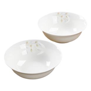 景德镇陶瓷面碗大号家用米饭碗单个汤碗简约8英寸骨瓷菜碗盆大碗