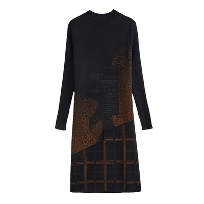 秋冬新款羊绒针织连衣裙女