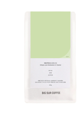 BIGSUR新产季埃塞水洗浅烘SOE