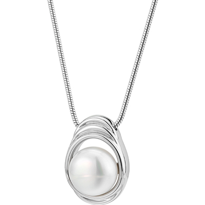 白岚淡水珍珠项链女面包珠锁骨链